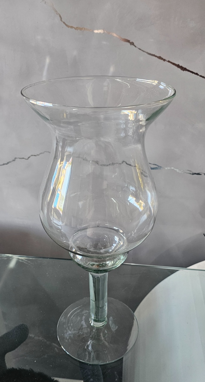 Vaso de Vidro - Transparente - Pegue e Monte da Drica