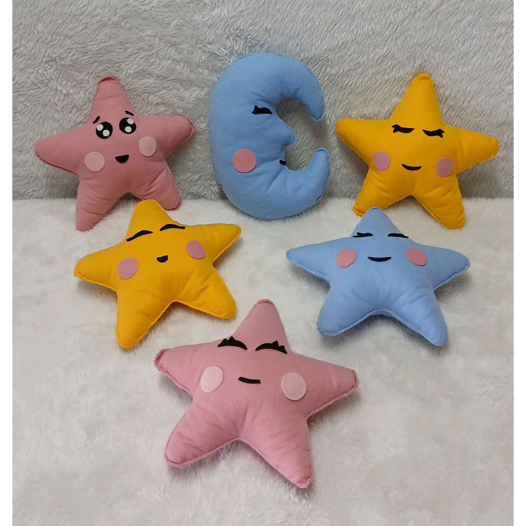 Kit Pelúcias Estrelas Luar - Peg e monte da drica