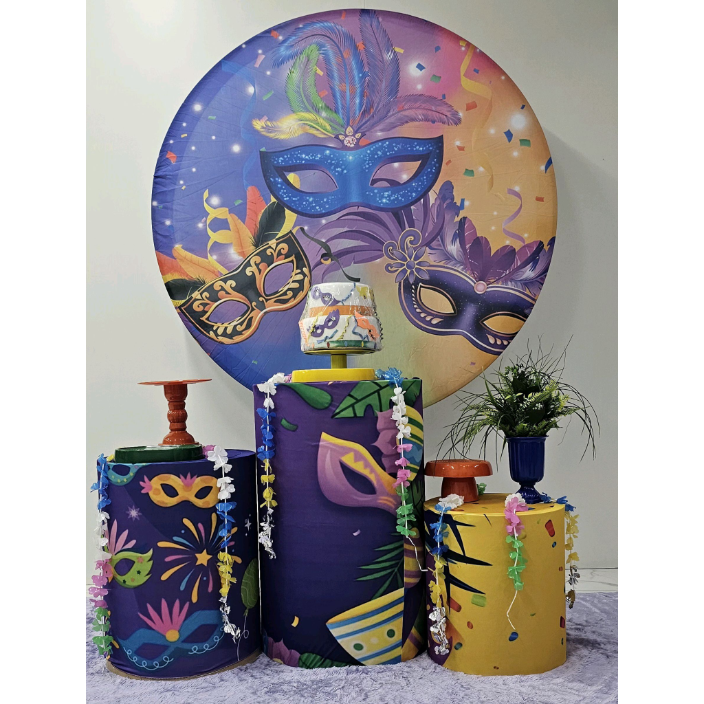Kit  Carnaval Roxo - Peg e monte da drica
