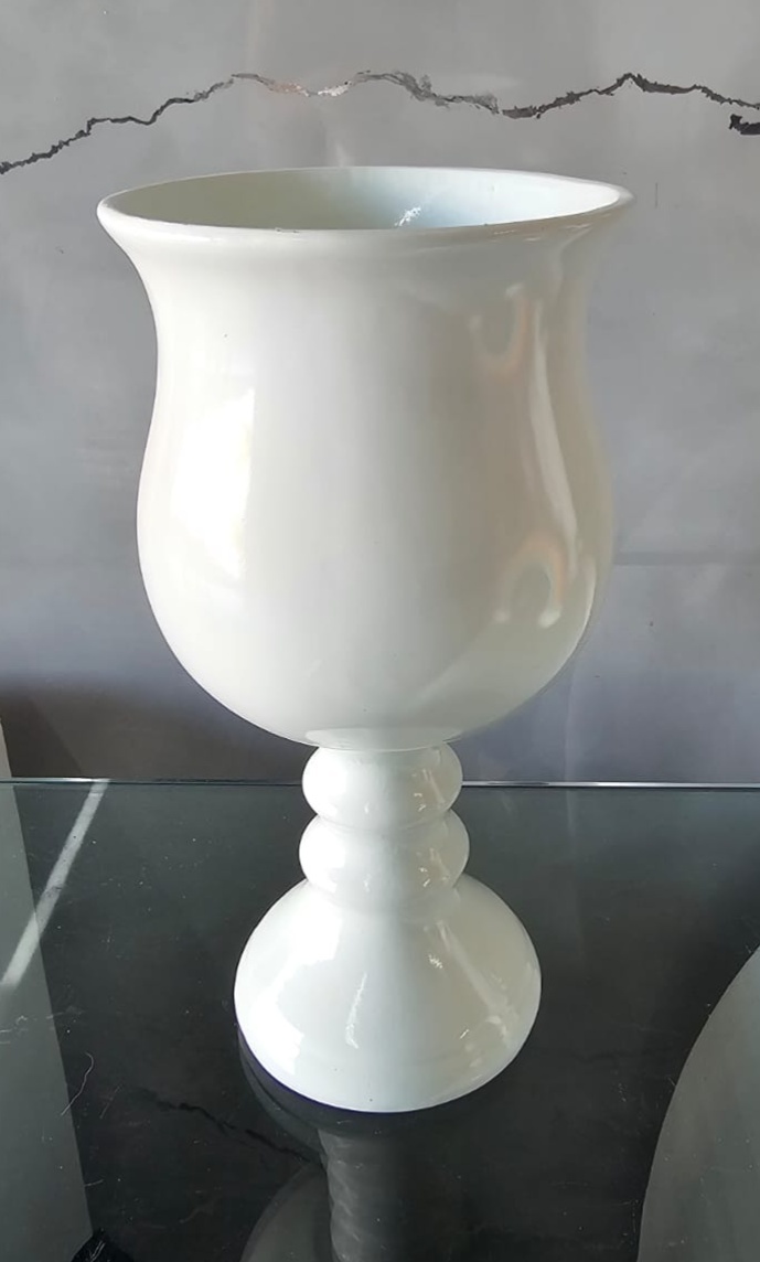 Vaso Taça Branco - Pegue e Monte da Drica