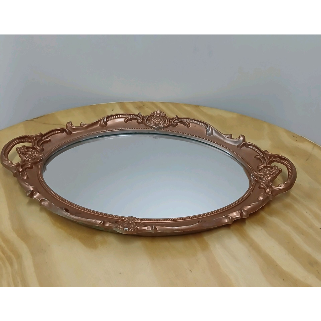 Bandeja Espelhada - Rose Gold - Peg e monte da drica