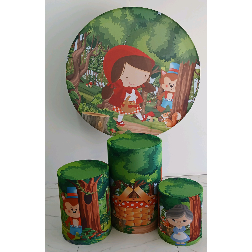 Tecidos Chapéuzinho  Vermelho - Peg e monte da drica