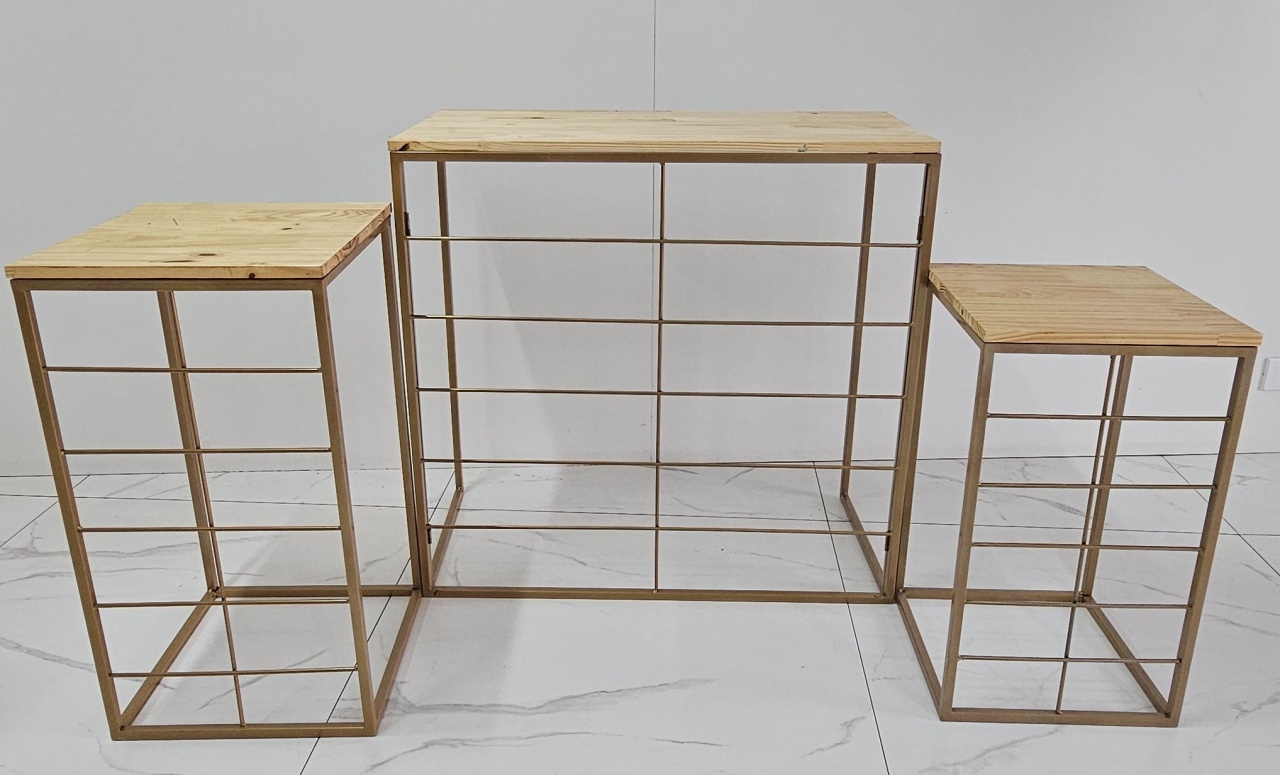 Kit Mesa Ferro Dourado - Peg e monte da drica