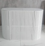 Comoda Ripada Oval 3Em1- Branco - imagem 2