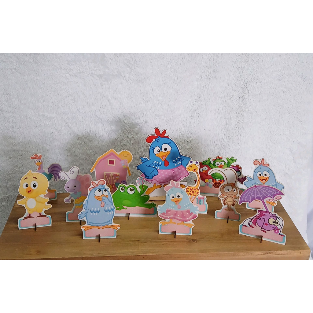 Display Turma Galinha Pintadinha - Peg e monte da drica