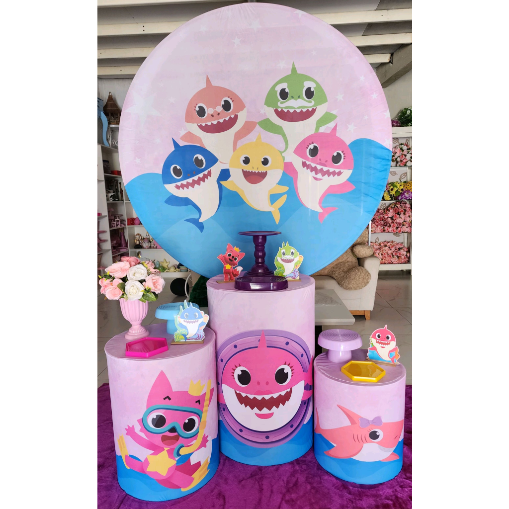 Kit Baby Shark Girl - Peg e monte da drica