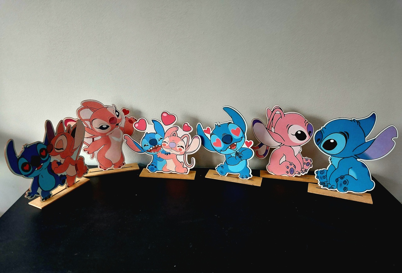 Display Stich E Angel - Una Fest Pegue e Monte