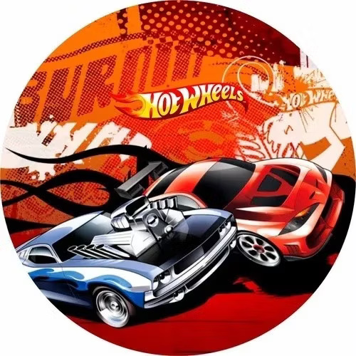 Capa Mini Festa Hot Wheels - Una Fest Pegue e Monte