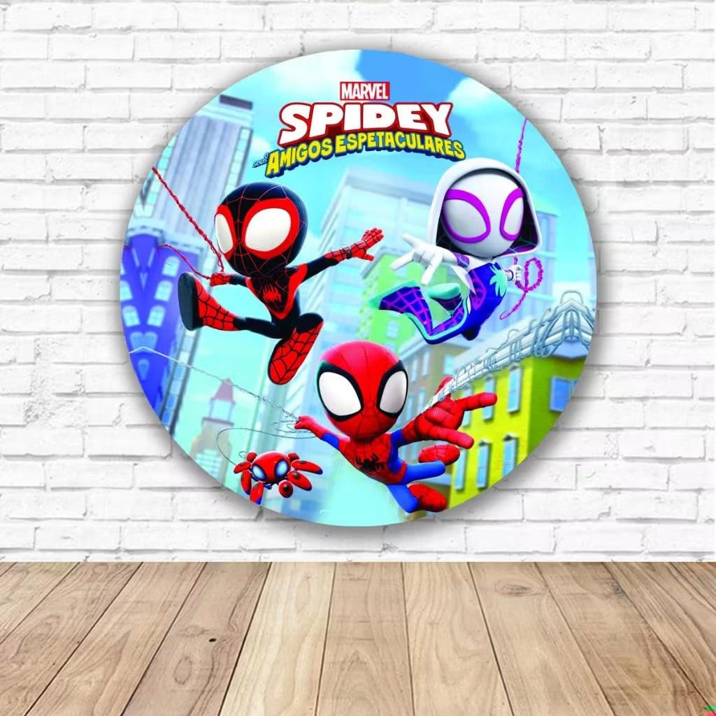 Capa Mini Festa Spidey Amigos - Una Fest Pegue e Monte