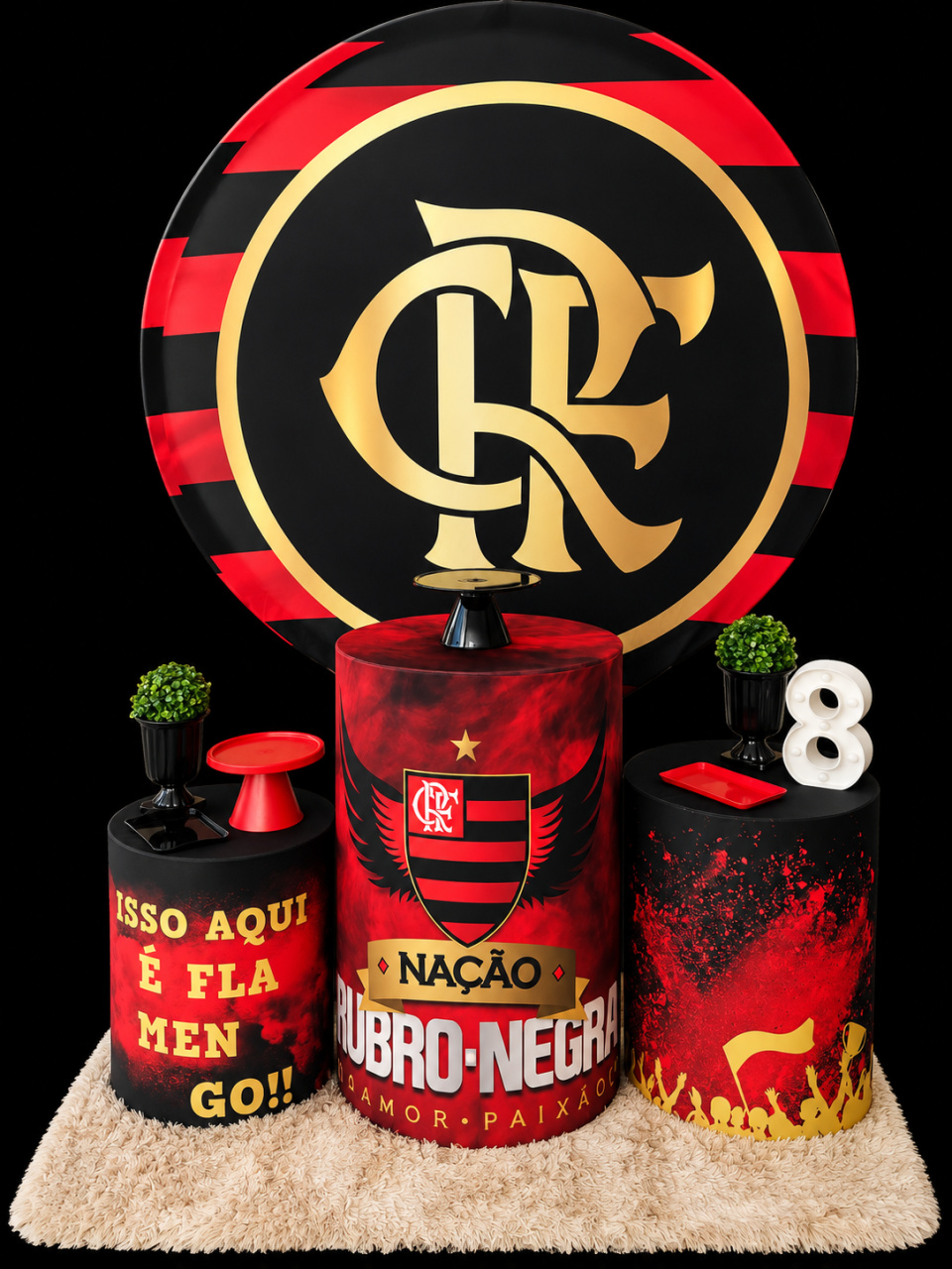Kit Básico Flamengo - Una Fest Pegue e Monte