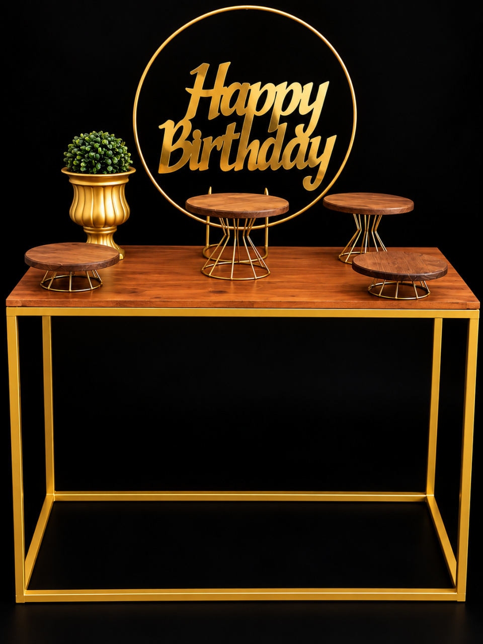 Kit Bronze Happy Birtyday - Una Fest Pegue e Monte