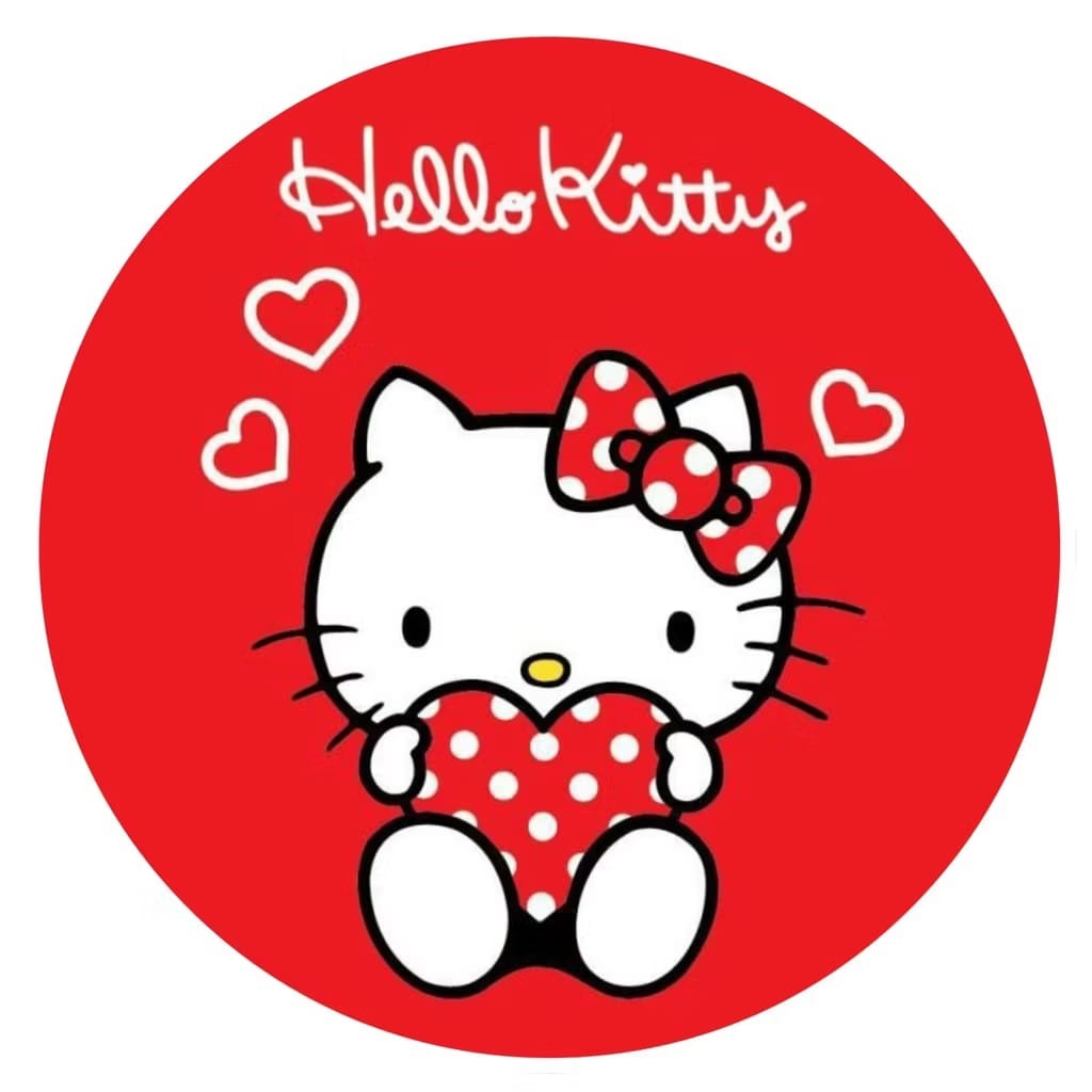 Capa Mini Festa Hello Kitty - Una Fest Pegue e Monte