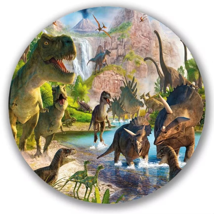 Capa Mini Festa Dinossauro Park - Una Fest Pegue e Monte