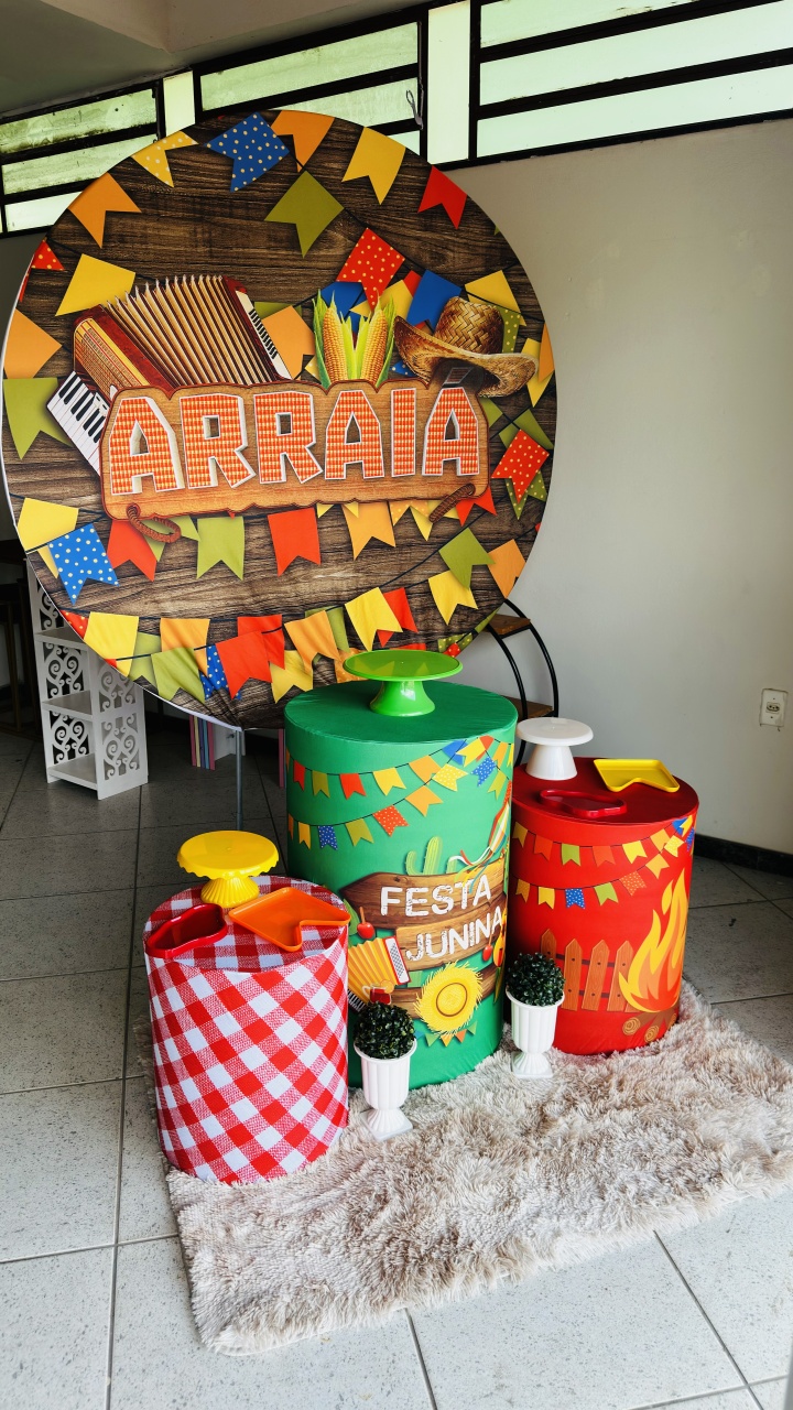 Kit Festa Junina Prata - Una Fest Pegue e Monte