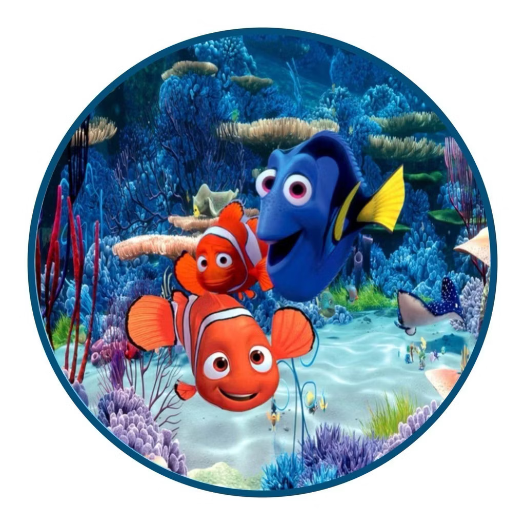 Capa Mini Festa Procurando Nemo - Una Fest Pegue e Monte