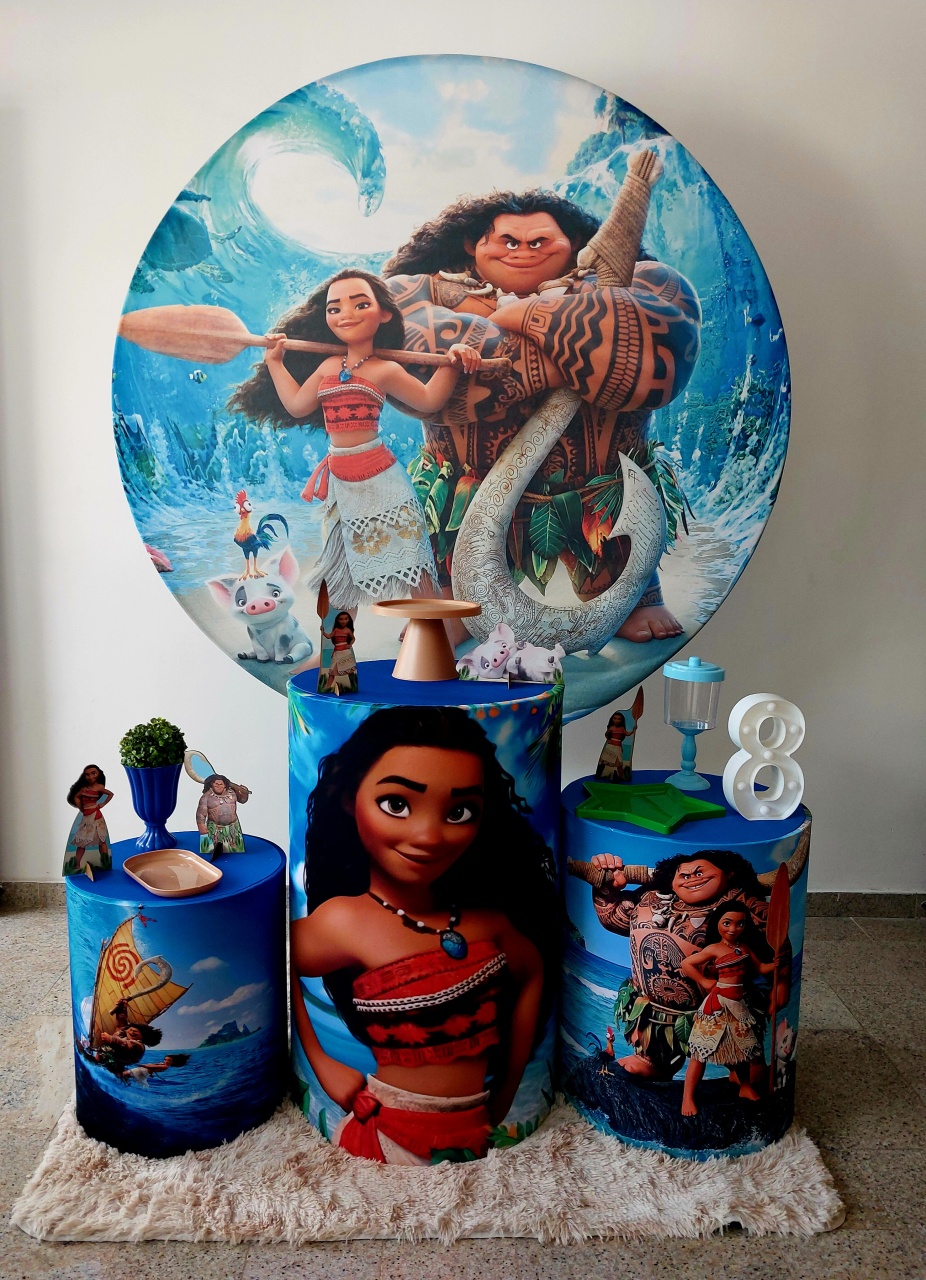 Kit Básico Moana - Una Fest Pegue e Monte