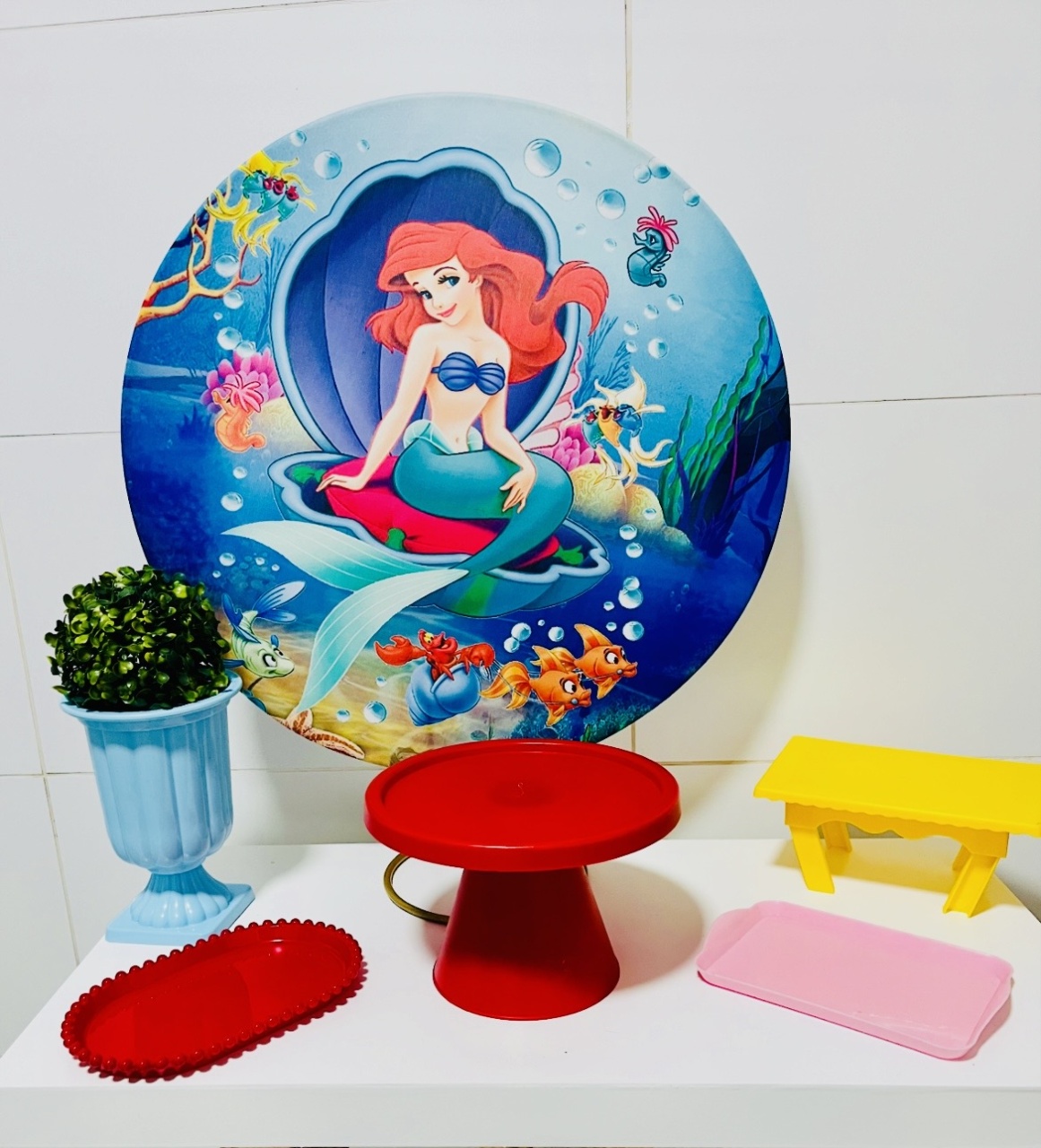 Kit Simples Pequena Sereia - Una Fest Pegue e Monte