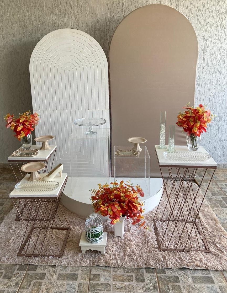 Aniversário Laranja E Branco - Mesa 9 - lulisfestaseeventos