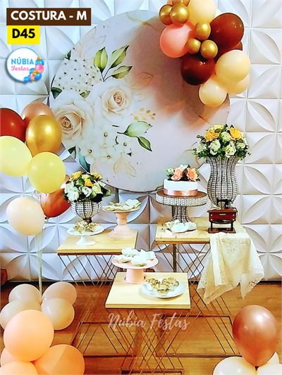 Z - Costura Floral Champanhe (Box 49) - NUBIA FESTAS