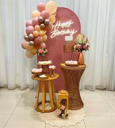 A - Rose Gold Rattan (Box 171) - NUBIA FESTAS