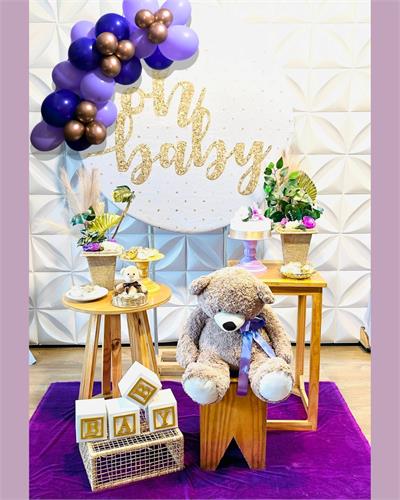 Z - Chá de Bebê Oh Baby  Roxo Box ( Box 157) - NUBIA FESTAS