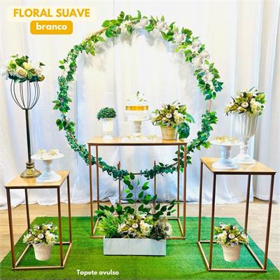 A - Floral Suave Branco (Box 09) - NUBIA FESTAS