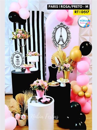 Z - Paris Preto E Rosa (Box 225) - NUBIA FESTAS