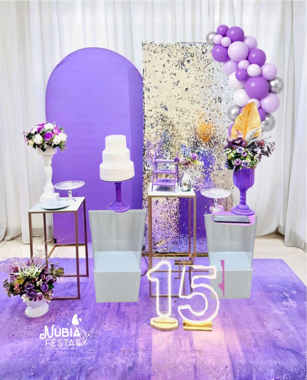 A - Lilas E Prata  - NUBIA FESTAS