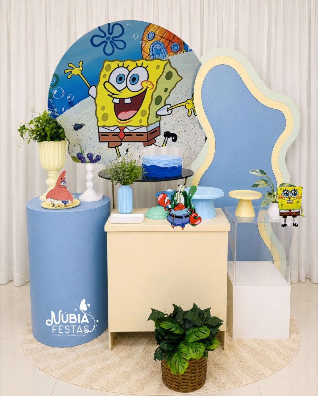 A - Bob Esponja Azul - NUBIA FESTAS
