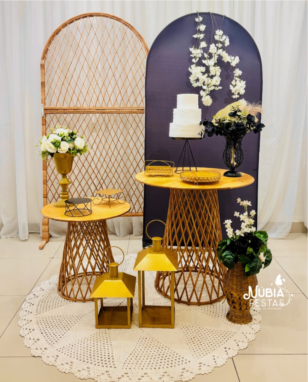 A - Rattan Preto  - NUBIA FESTAS