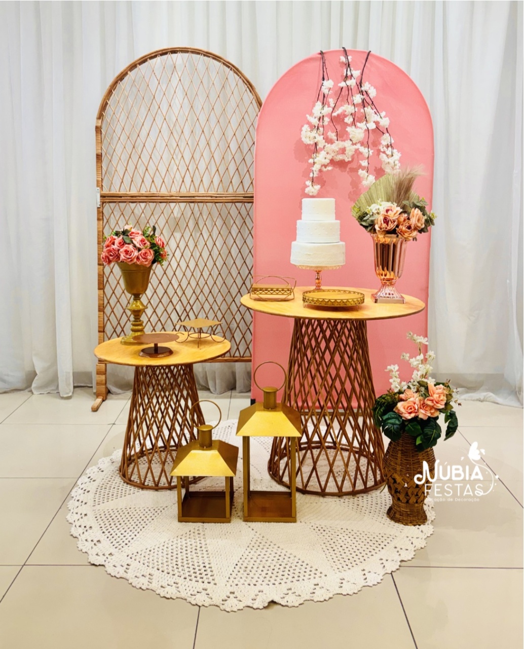 A - Rattan Rosa Bb - NUBIA FESTAS
