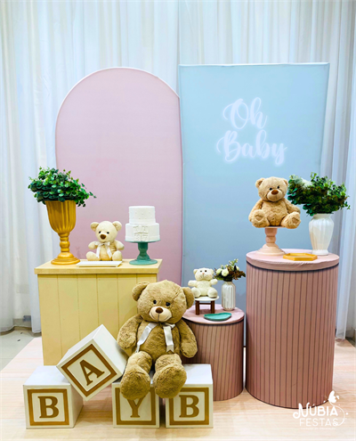 Oh Baby Azul/Marrom ( Box 576) - NUBIA FESTAS