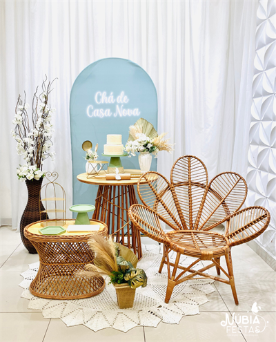 Cozinha Verde Rattan ( Box 542) - NUBIA FESTAS