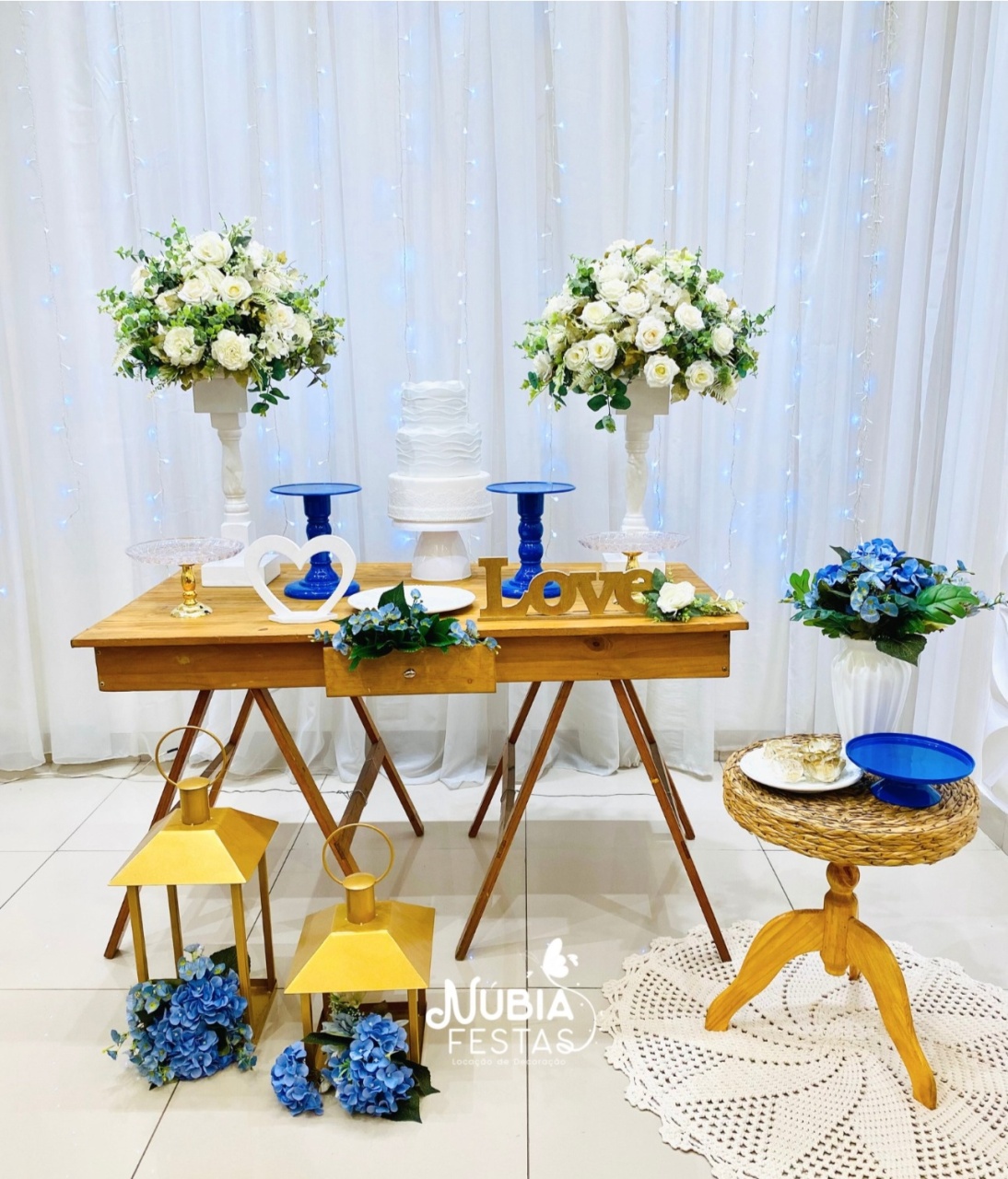Mesa Grande | Azul Royal - NUBIA FESTAS