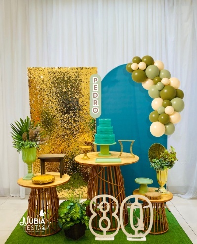 A - Verde E Dourado  - NUBIA FESTAS