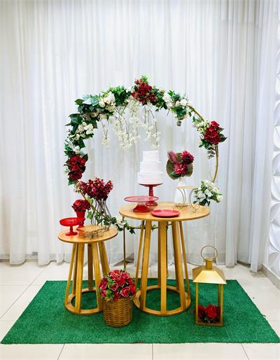 Floral Marsala E Branco (Box 350) - NUBIA FESTAS