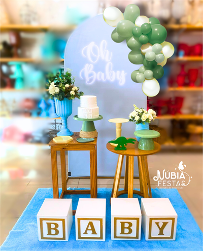 Chá de Bebê Dinossauro Baby (Box 385) - NUBIA FESTAS