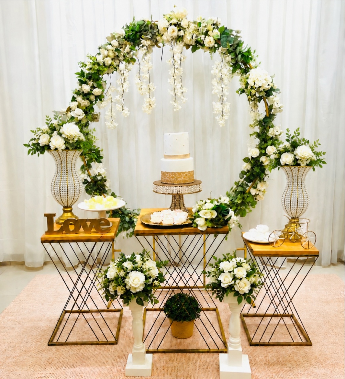 Casamento Floral Mesa Teia - NUBIA FESTAS