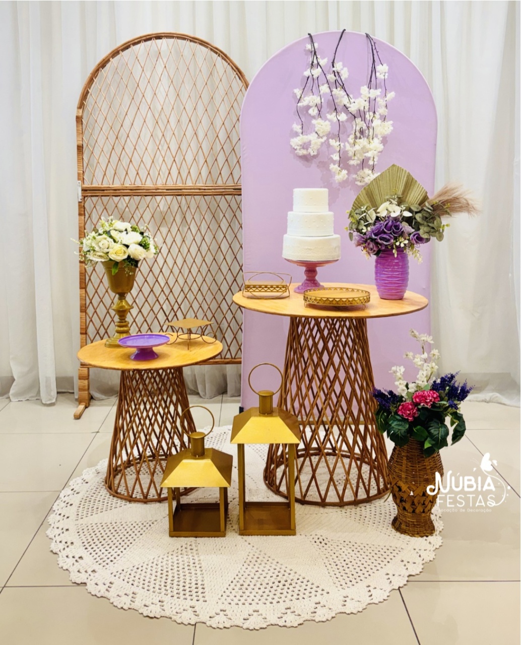 A - Rattan Lilas  - NUBIA FESTAS