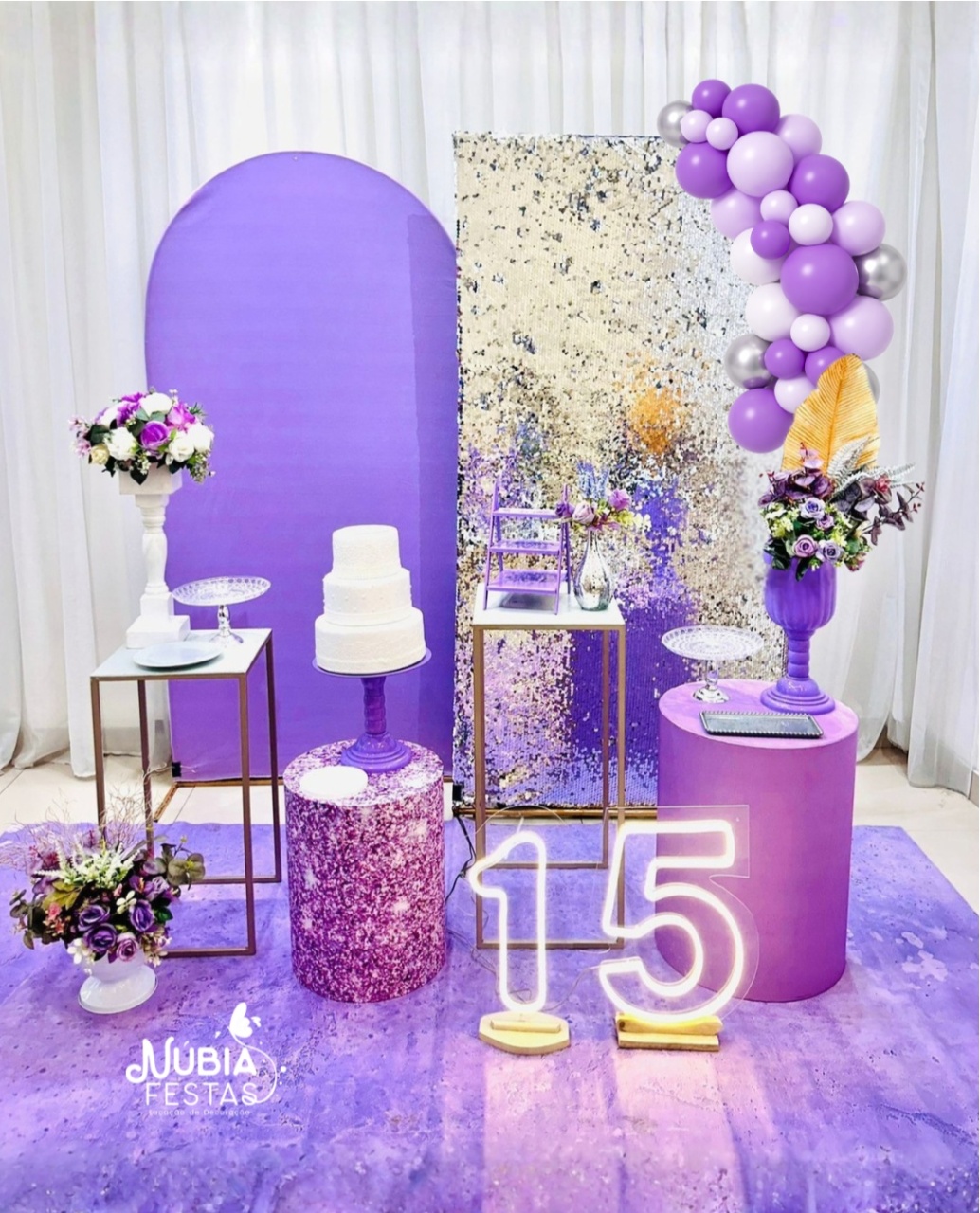 A - Lilas E Prata  - NUBIA FESTAS