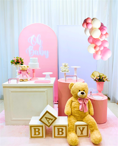Chá de Bebe Rosa Bb ( Box 565) - NUBIA FESTAS