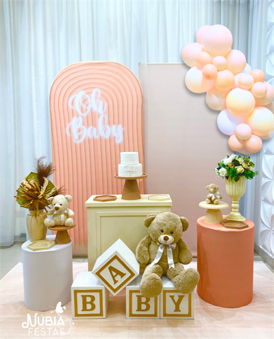 Baby Rosa Listrado (Box 491) - NUBIA FESTAS