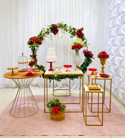 Floral Vermelho (Box 506) - NUBIA FESTAS