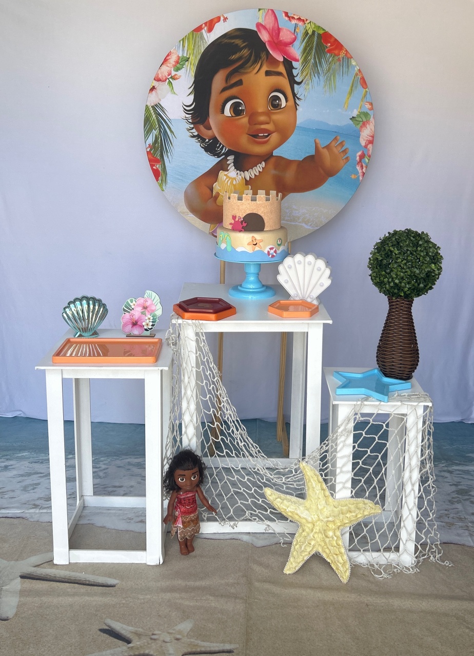 Moana Baby Festa Fácil  - Colorfest Festa