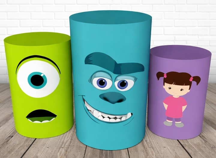 Capas de Cilindros Boo Monstros S/A - FABY FESTAS 
