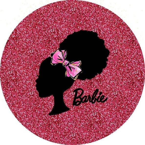 Capa de Painel Barbie Black - FABY FESTAS 