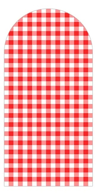 Capa de Romano Xadrez Vermelho - FABY FESTAS 