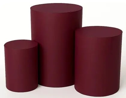 Trio de Capas de Cilindro Vinho - FABY FESTAS 