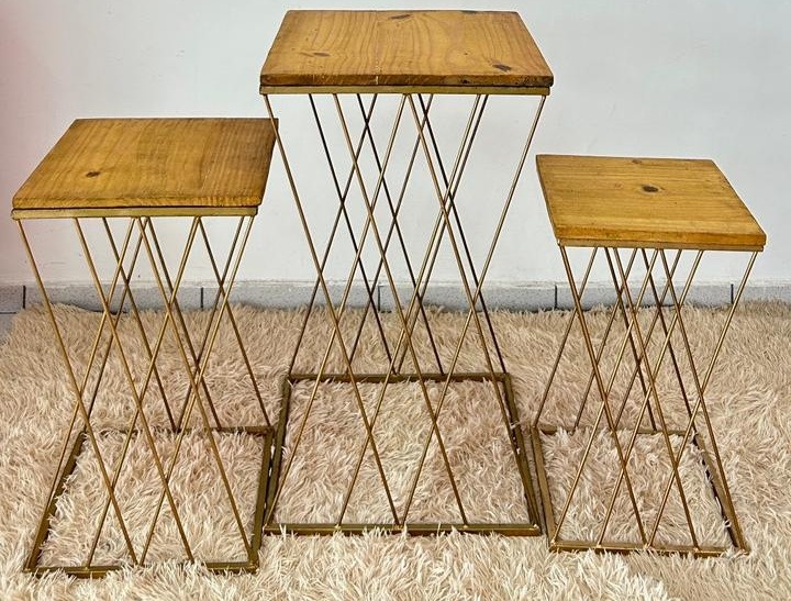 Trio de Mesa de Ferro X - FABY FESTAS 