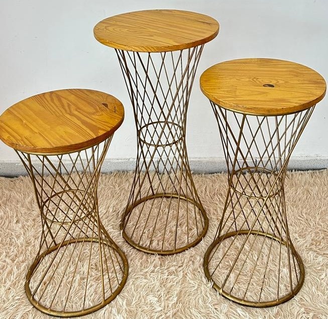 Trio de Mesa Palito Ferro - FABY FESTAS 